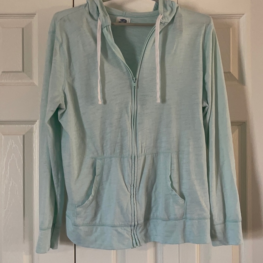 Light blue/green Old Navy zip up size XL 🔥